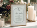 Bar Menu with Custom Monogram - The Tuscan Palm Edit Semi-Custom Collections