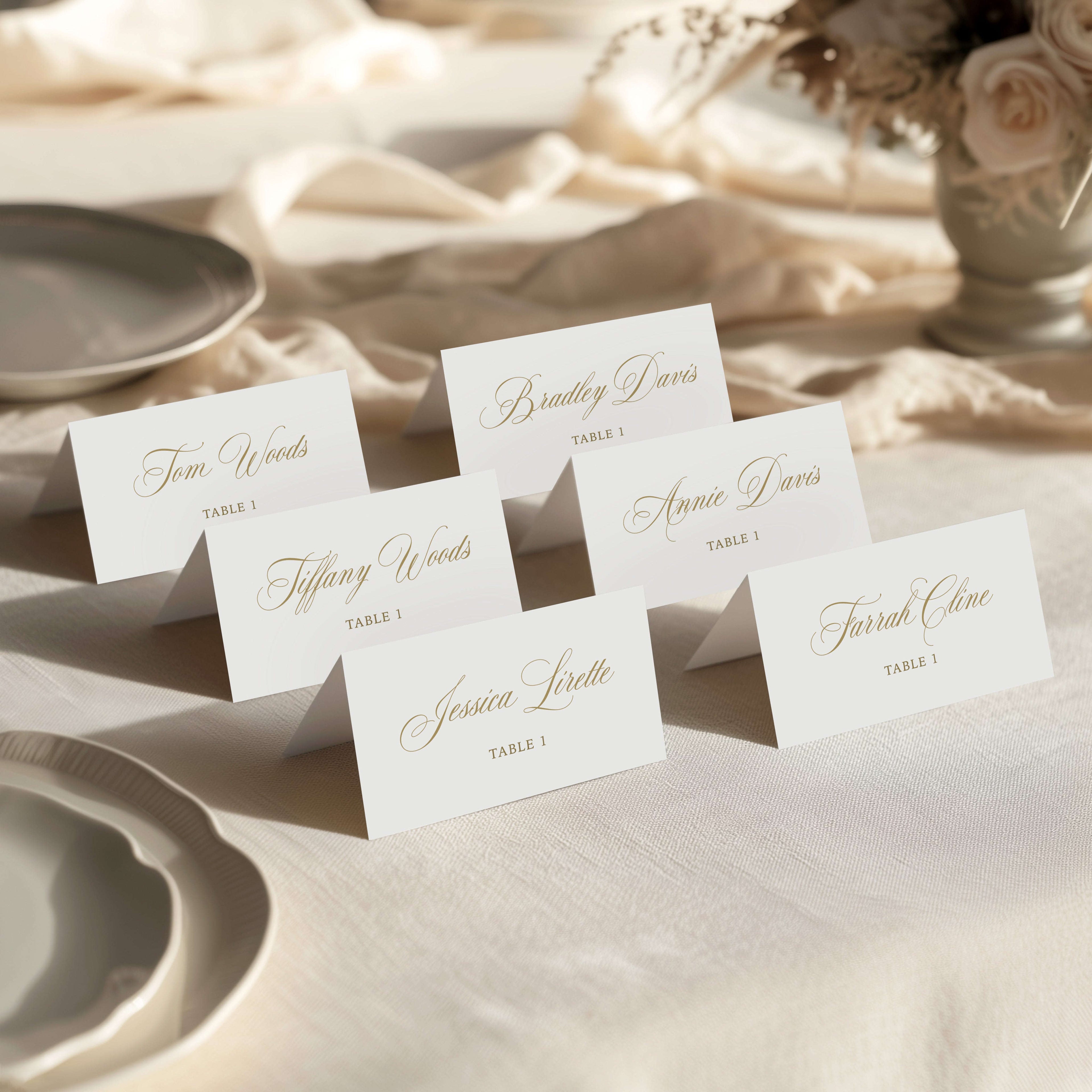 Escort Cards Semi-Custom Collections
