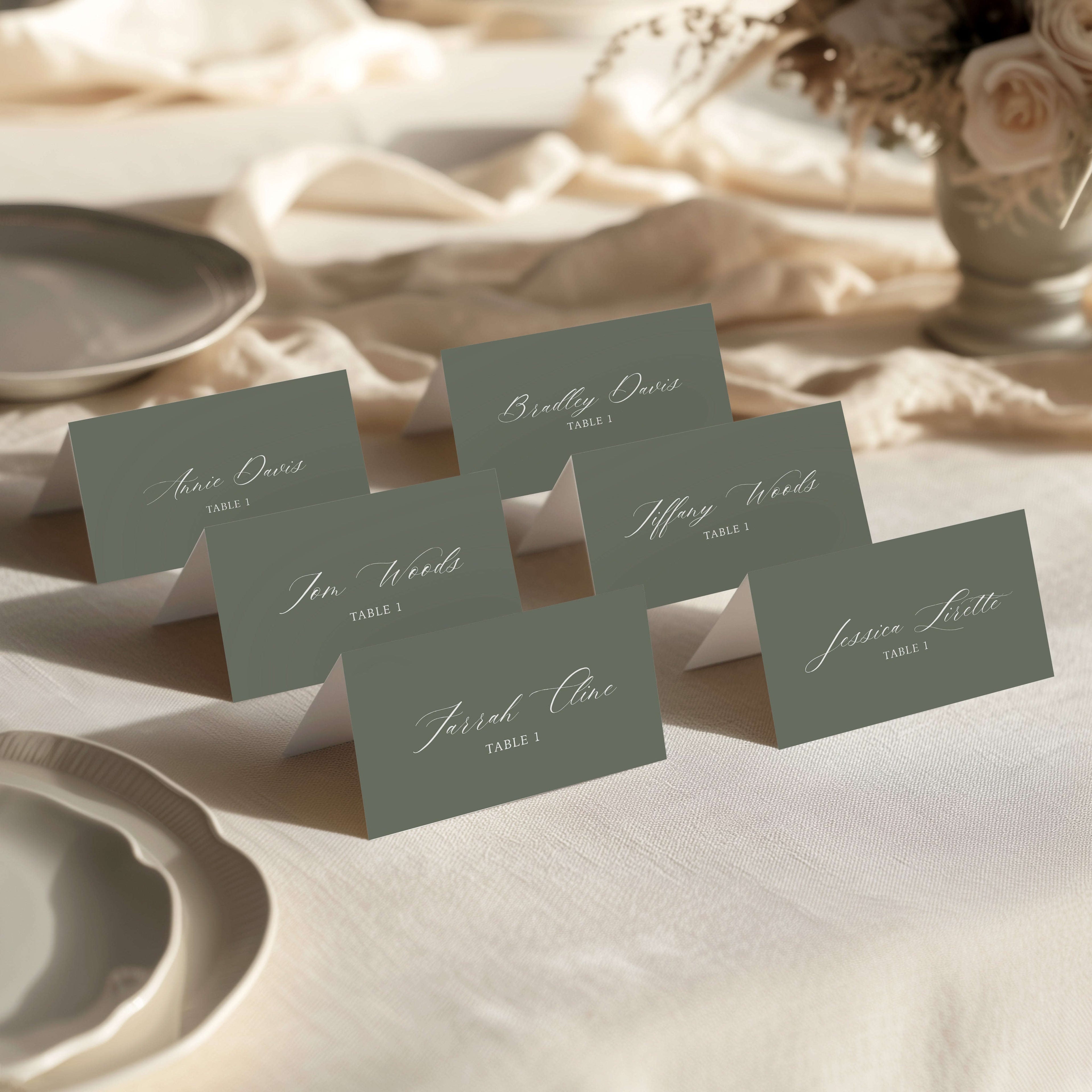 Escort Cards Semi-Custom Collections