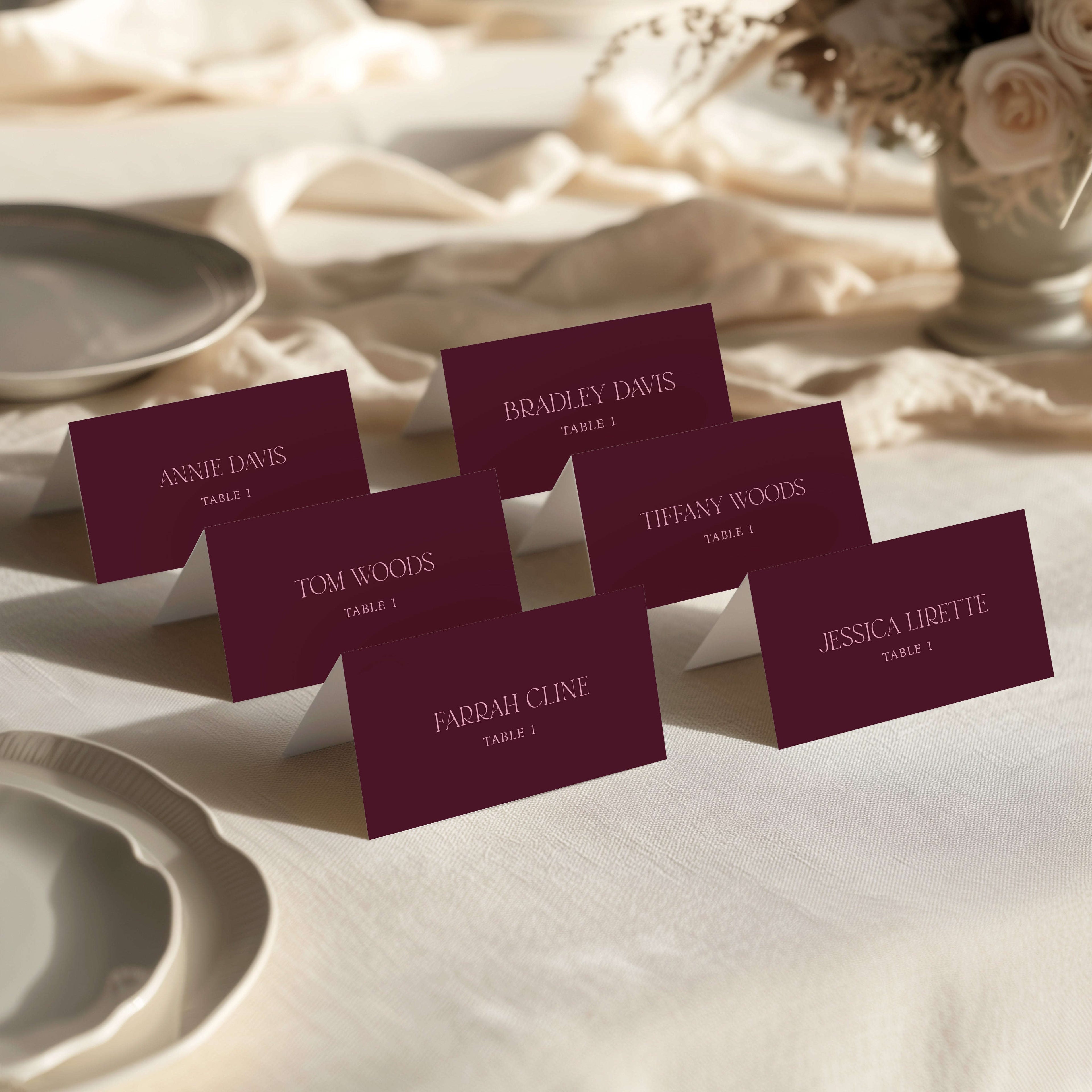 Escort Cards Semi-Custom Collections