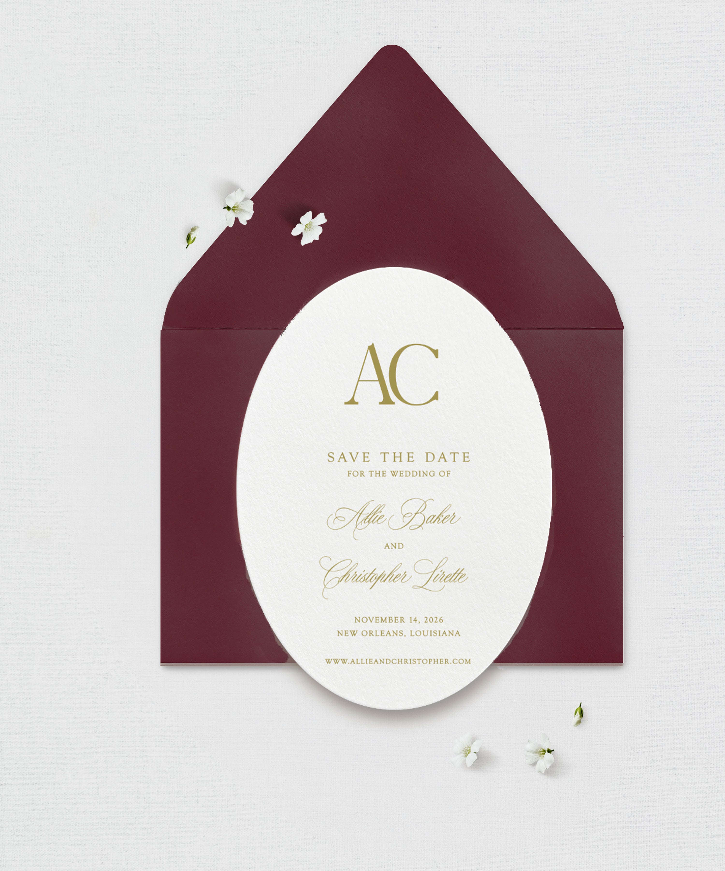 Personalized Save the Date - The Florentine Pavone Edit Semi-Custom Collections
