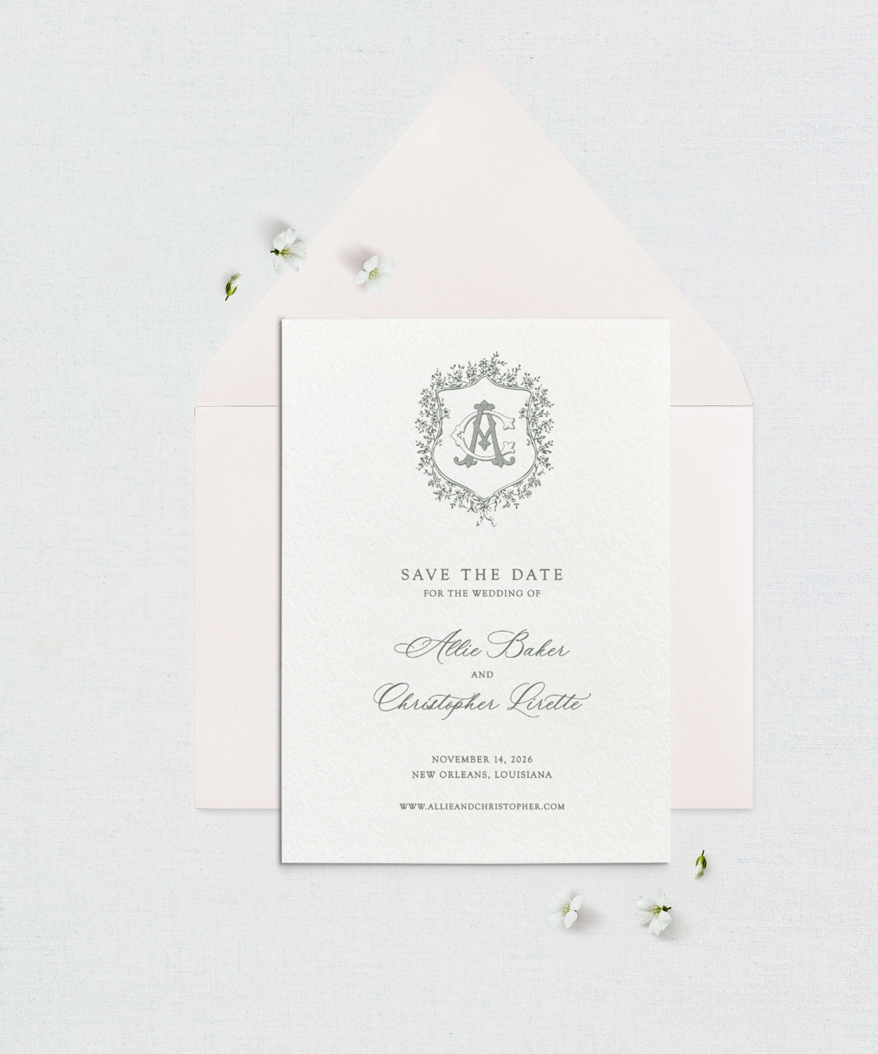Personalized Save the Date - The Heirloom Border Edit Semi-Custom Collections