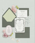 The Heirloom Border Suite (Mail-In Reply + Details Card) Semi-Custom Collections