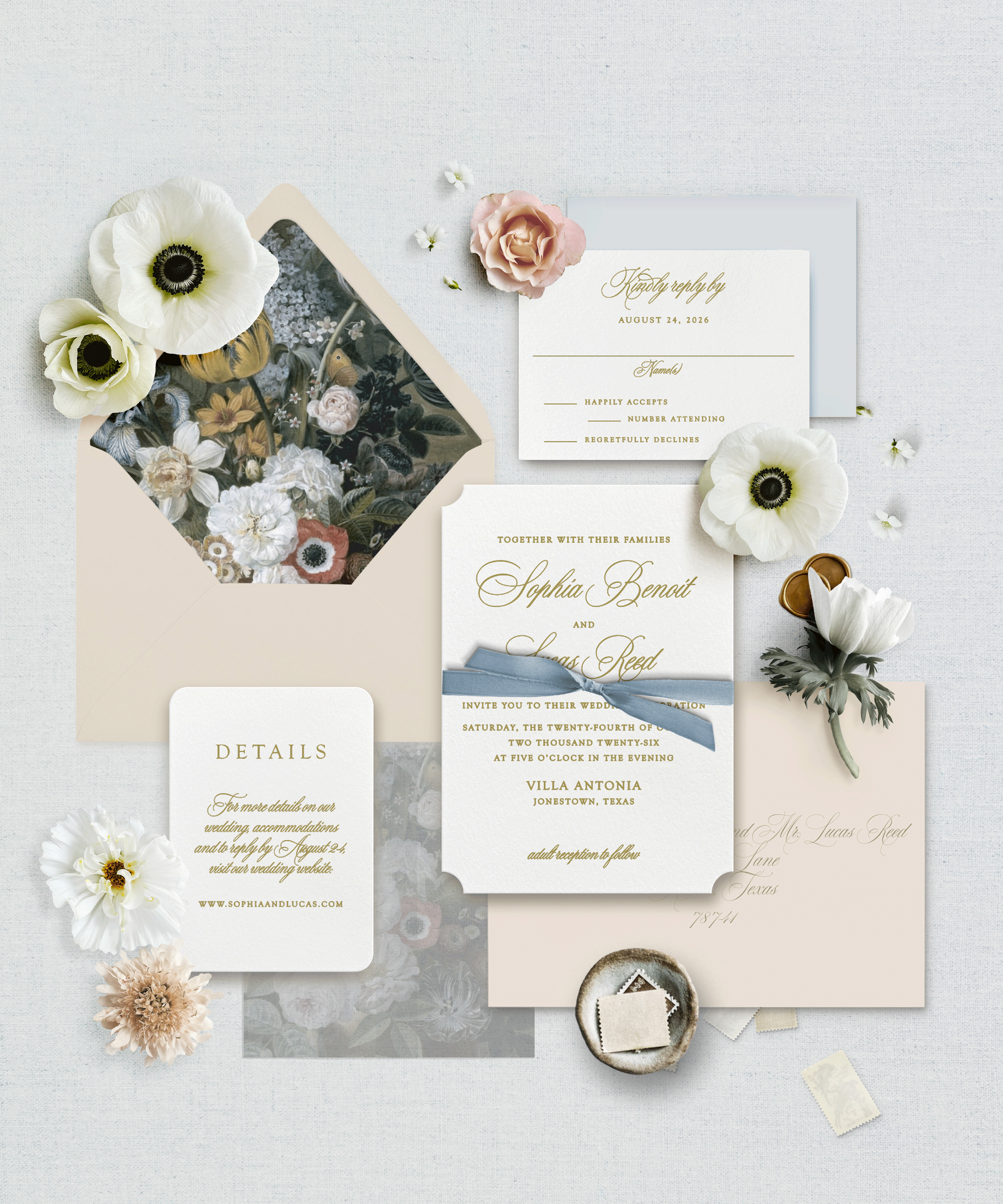 The Seraphina Signature Collection (Mail-In Reply + Details Card) Semi-Custom Collections