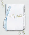 To My Bride Wedding Vow Book, Handmade Paper, Silk Ribbon Semi-Custom Collections
