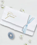 To my Groom Wedding Day Letter, Handmade Paper, Silk Ribbon Semi-Custom Collections