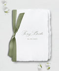To My Bride Wedding Vow Book, Handmade Paper, Silk Ribbon