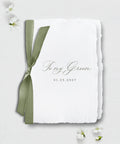 To My Groom Wedding Vow Book, Handmade Paper, Silk Ribbon