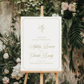 Monogrammed Wedding Welcome Sign - The Venue Edit