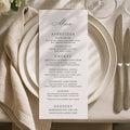 Wedding Menu Card (Elongated) Semi-Custom Collections