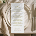 Wedding Menu Card (Elongated) Semi-Custom Collections