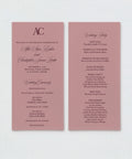 Wedding Programs with Monogram - The Florentine Pavone Edit Semi-Custom Collections