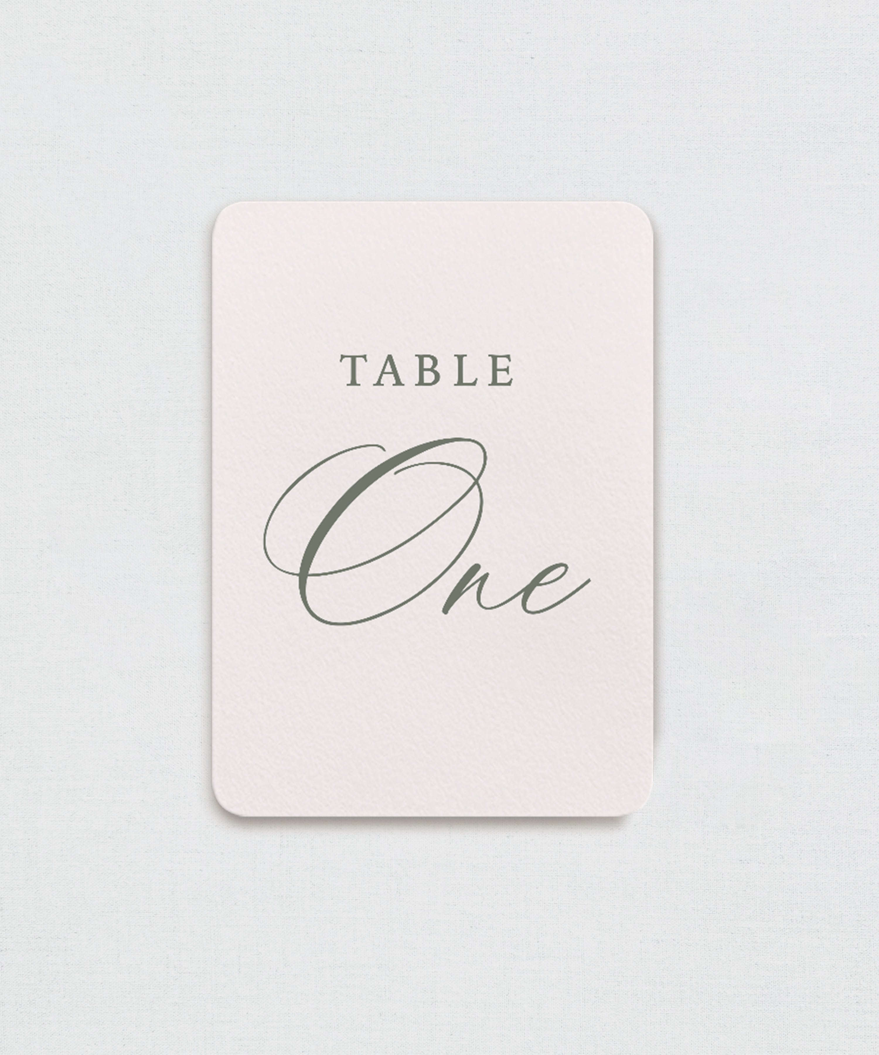 Wedding Table Numbers - The Heirloom Border Suite Semi-Custom Collections